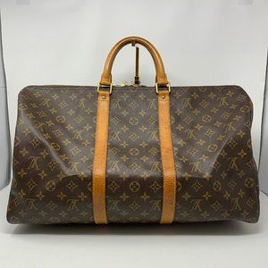 LOUIS VUITTON Keepall 50 Monogram Canvas  travel